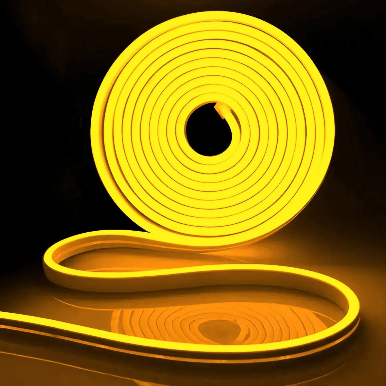 10M Warm White Neon LED Strip, IP65 Waterproof, 120LEDs/m, Cuttable for Home Outdoor Indoor Decor