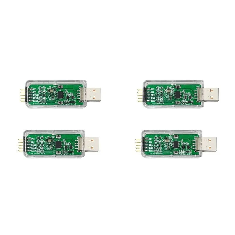 M09K 4Pcs WCH-Linke Online Download Debugger Support WCH RISC-V Architecture MCU/SWD Interface 1 Serial Port To USB Channel