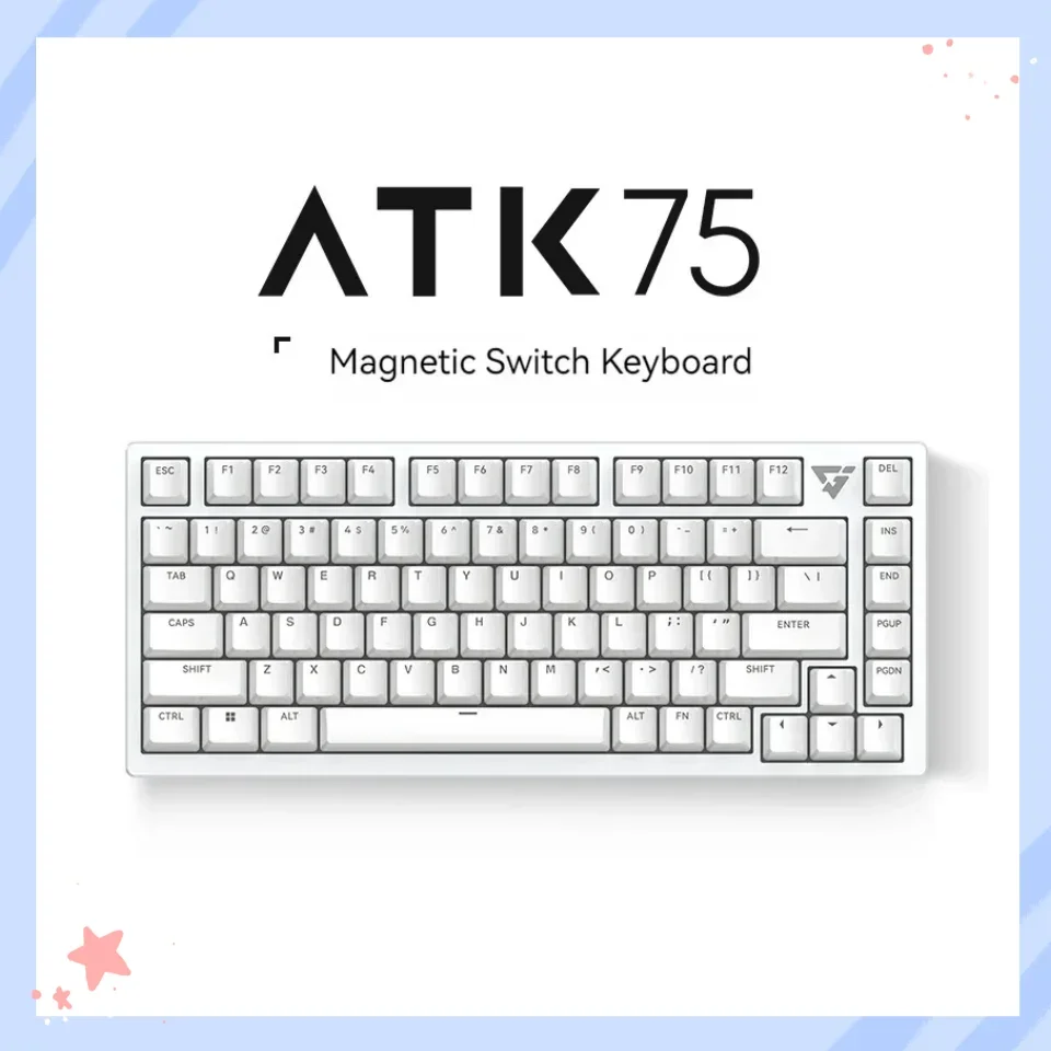 VGN ATK ATK75 Keyboard 68 Magnetic Switch Quick Trigger Washers Aluminium Alloy RGB Mechanical Keyboard Win Mac PC Gamer