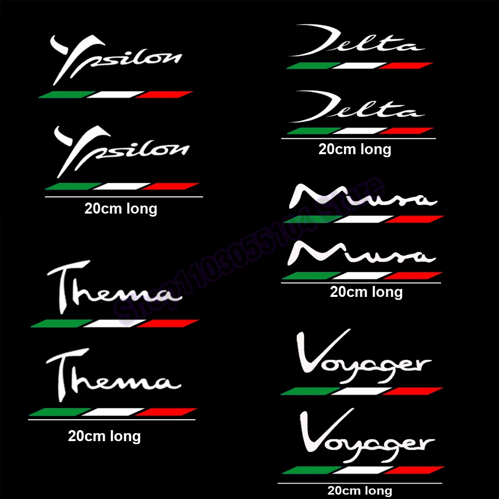 2pcs Car body sticker For Lancia Ypsilon Musa Voyager Thema Delta Auto Accessories