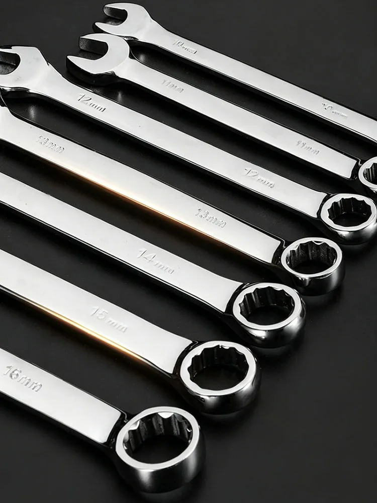 WEELEE 6-32mm Kombinations-Schraubenschlüssel, Metrischer Ringmaulschlüssel, Hardware-Teile, Autoreparatur-Werkzeug, Handwerkzeuge – Detail 8