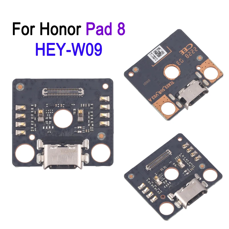 لوحة منفذ الشحن الأصلية لـ Honor Pad 8 HEY-W09، قطع غيار إصلاح لوحة شحن USB