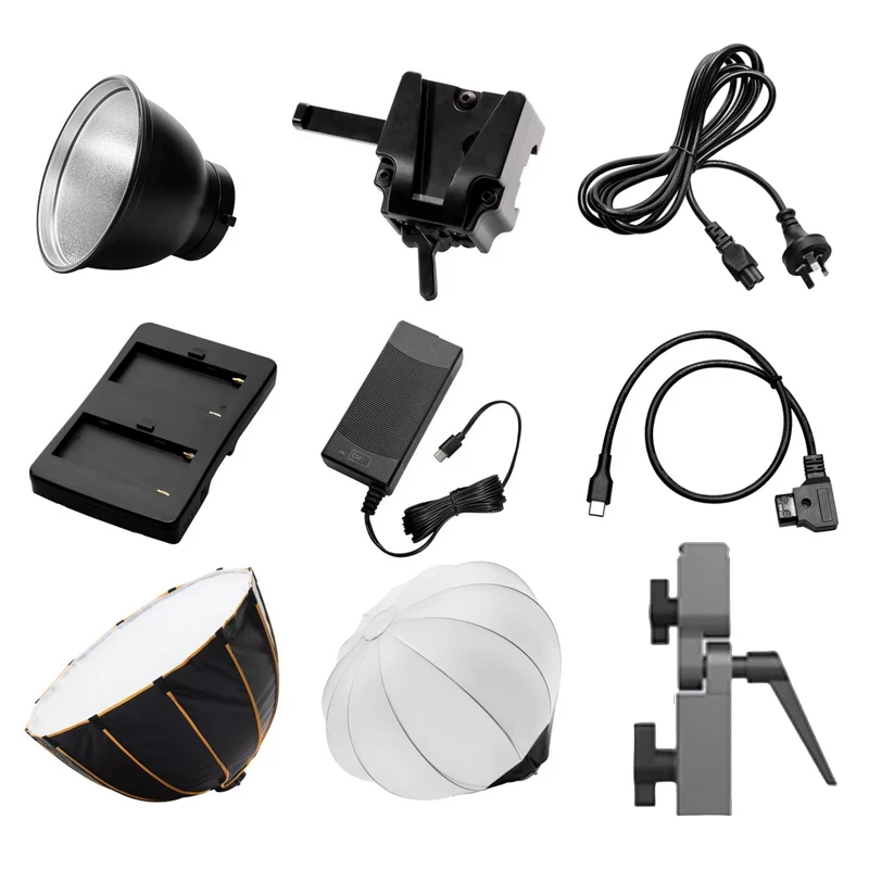 SYNCO COLBOR CL60/CL60R Photography Light Accessories Softbox/ V Mount Battery/ Reflector/Power Cable/Bowens Adapter Ring/Holder