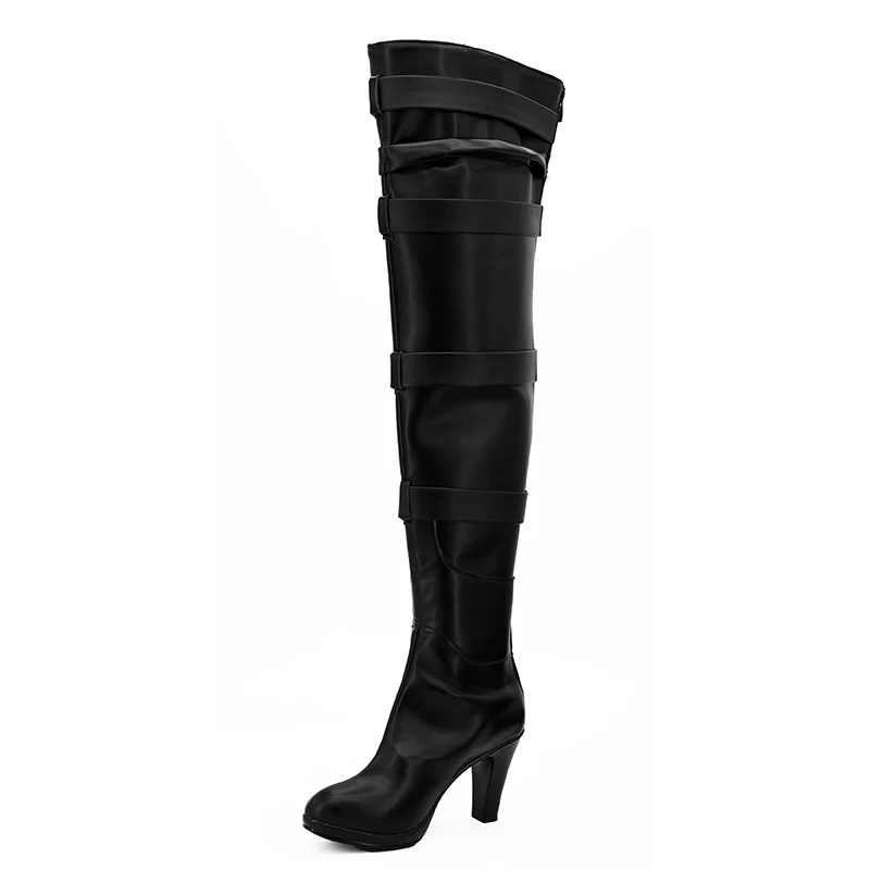 Jeu Yennefer Cosplay chaussures bottes jeu de rôle bottes en Faux cuir pour les femmes