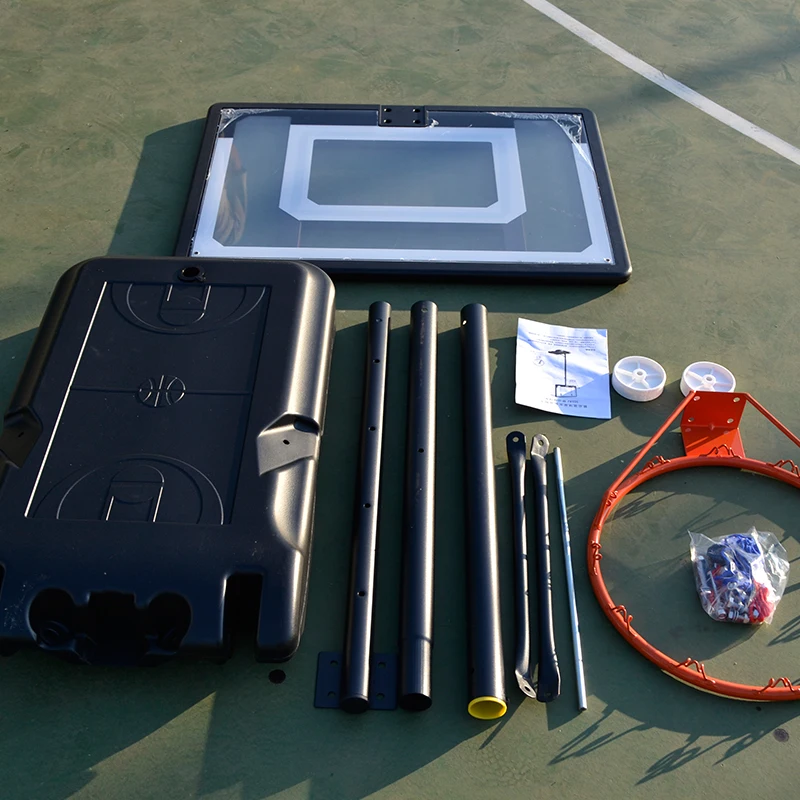 

Заводская цена Регулируемая уличная портативная передвижная подставка для баскетбольного кольца с задней панелью для детей