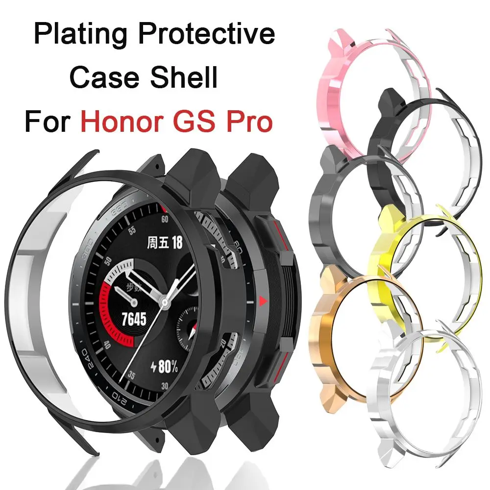 Carcasa protectora de marco de reloj inteligente, cubierta protectora de PC chapada para Honor Watch GS Pro, nueva