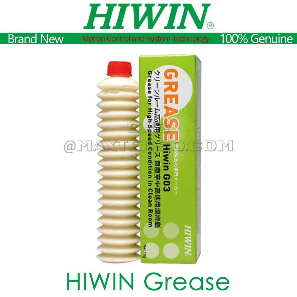 

HIWIN G03 Grease of Low Particle-emitting High Speed HWIN G04 Grease of High Speed Wear Resistant Brand New Linear Guideways