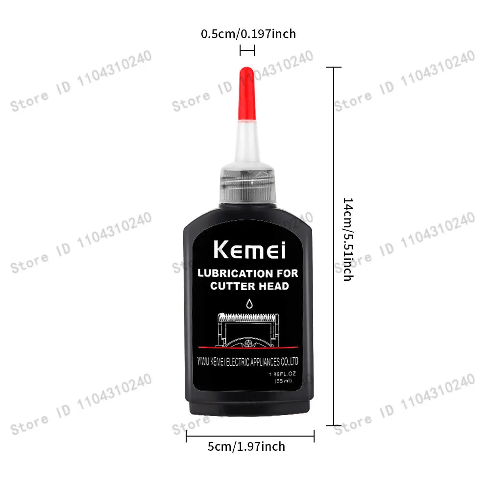 Kemei lubrifiant tondeuse à cheveux coupe réparation huile prévenir la rouille entretien lubrifiant tondeuse électrique rasoir pour pince à cheveux