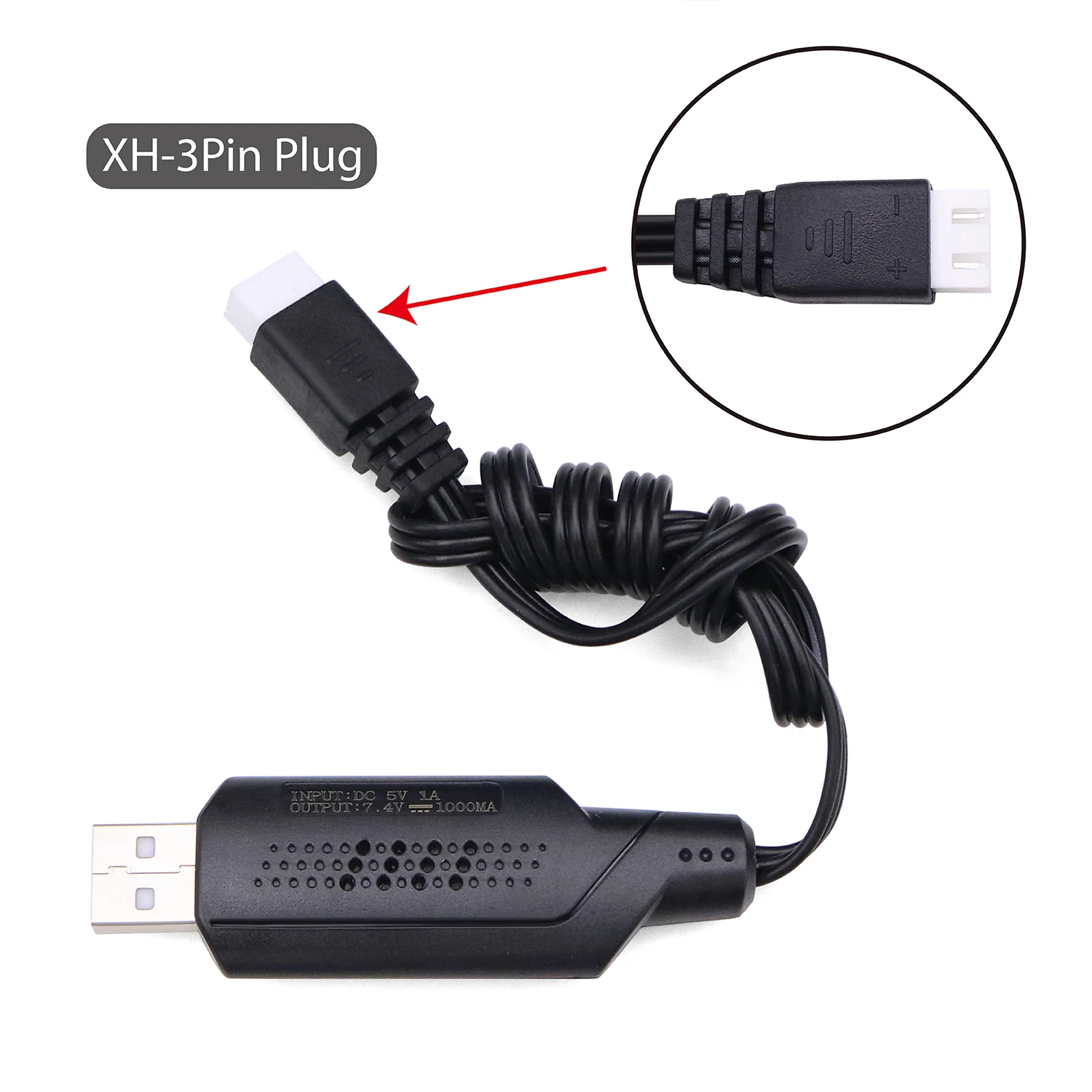 

SCY 2S 7.4V 1A USB Charger For 7.4V 2S Lipo Batteries With XH-3P Connectors For RC Car SCY 16101 16102 16103 16201 PRO 6052