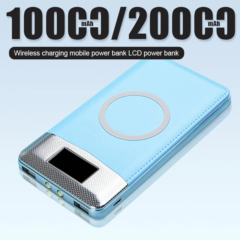 

20000mAh/10000mAh High Quality Wireless Power Bank External Battery Built-in Charger Powerbank Portable For iPhone VIVO HUAWEI