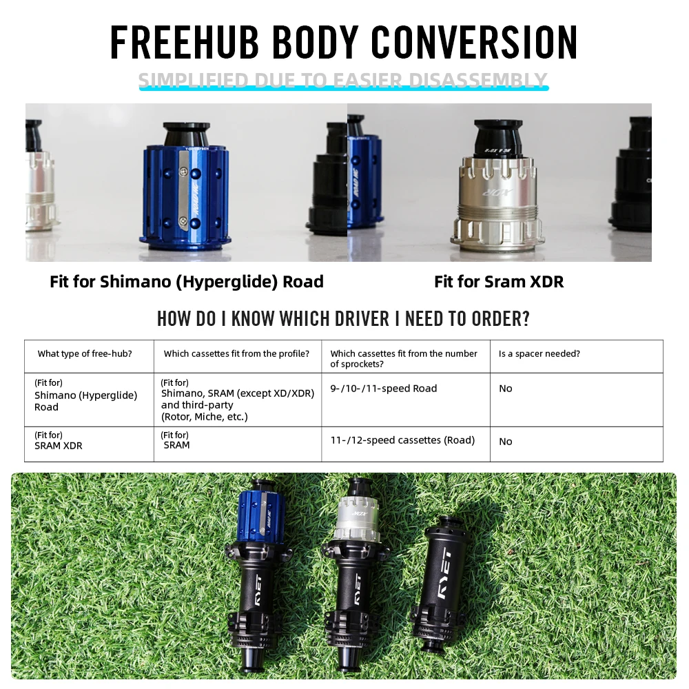 RYET الطريق دراجة محاور SuperLight 245g 36T Rachet Centerlock السيراميك تحمل الطريق مكبح قرصي دراجة محاور الدراجات اكسسوارات