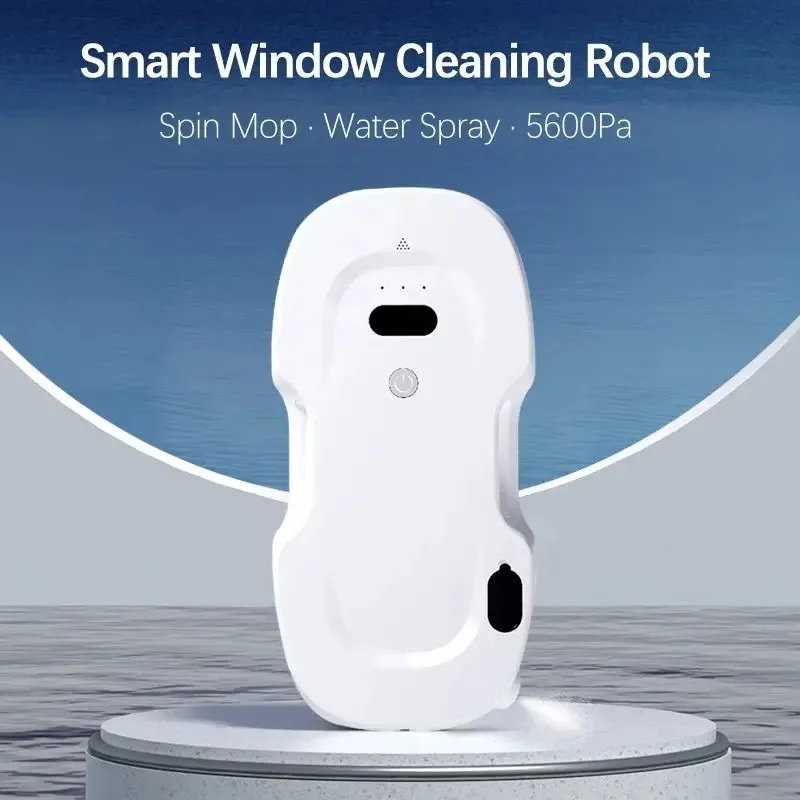 DIVEDEER High Suction Smart Window Cleaning Robot Electric Water Spray Window Cleaner Robot Anti-falling Vacuum Cleaner