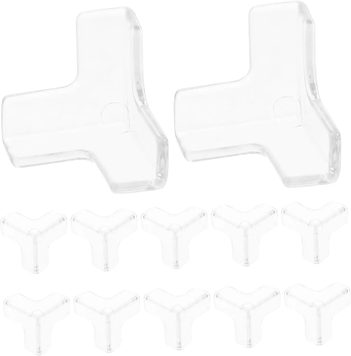 

4 Pieces of Furniture Adhesive Corner Protectors, Easy To Install, Safety Protection Triangle Transparent Corner Protectors.