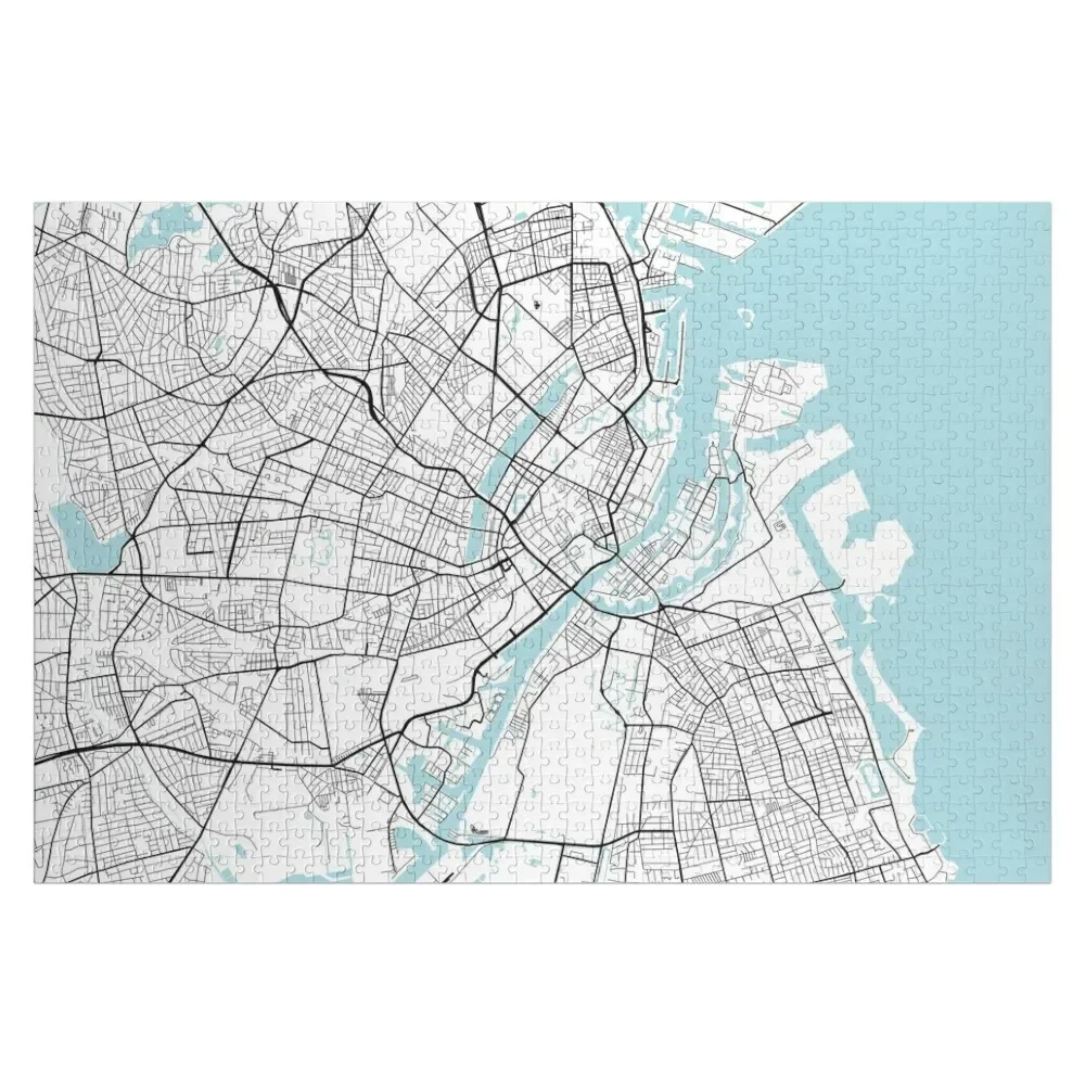 

Copenhagen City Map of Denmark - Circle Jigsaw Puzzle Photo Personalized Gifts Scale Motors Puzzle