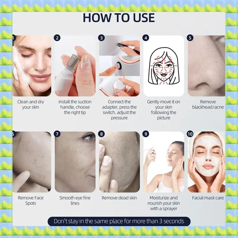 

FZFZ Microdermabrasion Machine Home Use Facial Peeling Beauty Machine Exfoliation Face Deep Cleaning Skin Care