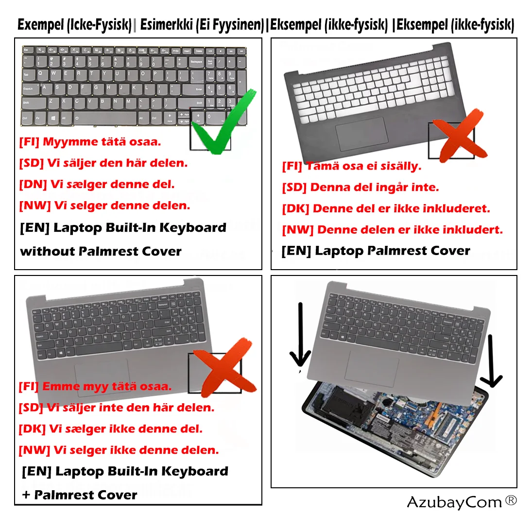 Swedish Finnish Danish Norwegian Keyboard for Lenovo Legion S7 16IRH8  82Y3,  S7 16APH8 82Y4, 9 16IRX8 83AG, Per-Key RGB Backlit