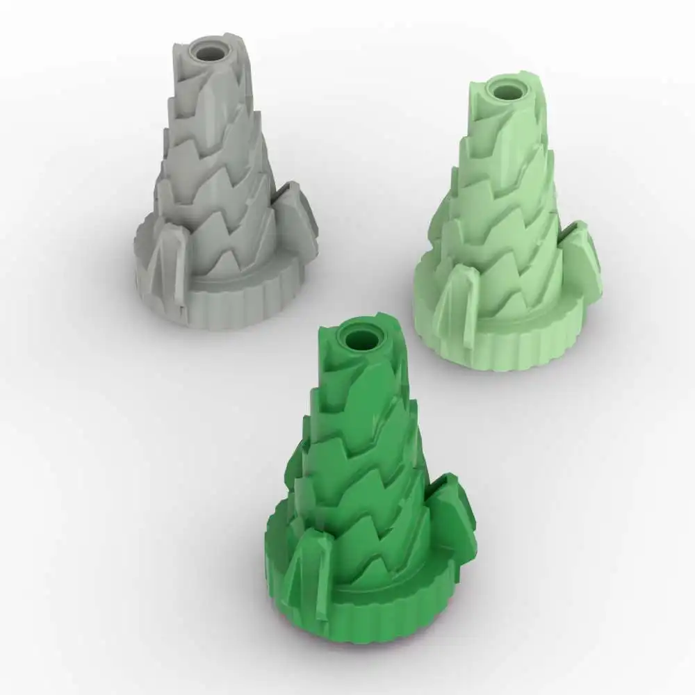 MOC 1PCS Cone Spiral 64713 Building Blocks Kit Jagged Step Drill Educational House Castle Assemble Toy Children Birthday Gifts