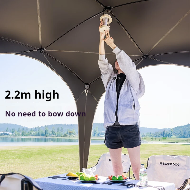 Naturehike BLACKDOG Automatic Dome Shelter Tent Self-supporting Quick Open Black Coating Outdoor Camping Canopy Expand Tarp