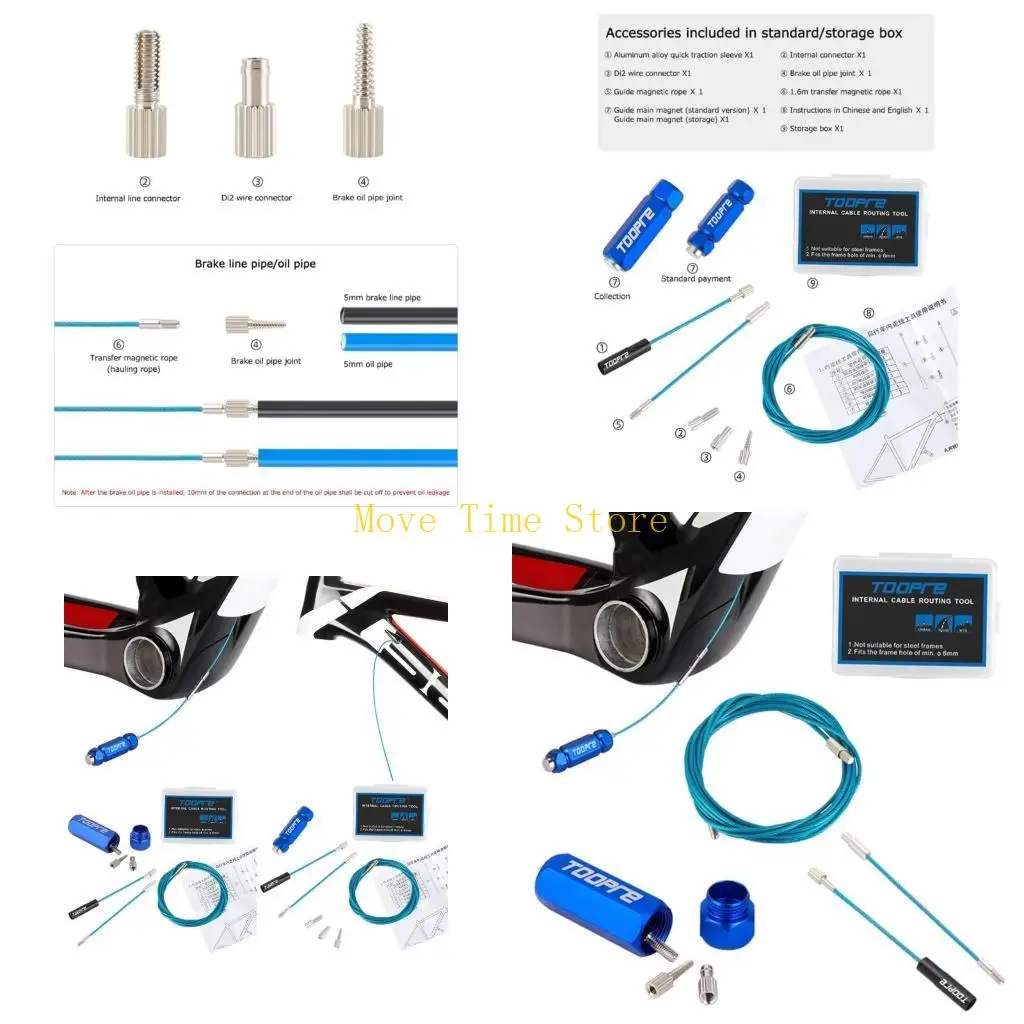 

92ME Aluminum Alloy Bicycles Internal Cable Routing Tools Cycling Bike Internal Cable