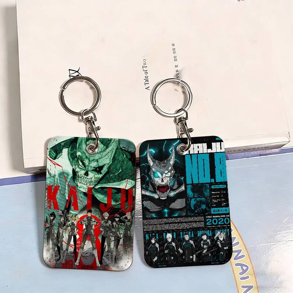 Anime K-Kaiju No PU Soft Leather Rectangular Key Card Holder Induction Elevator Protection Cover Youth Faion Accory