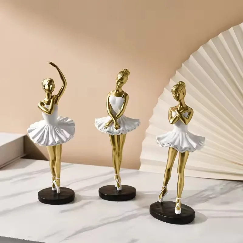 Ballet Statue Resin Handicraft Decoration Dance Modeling Sculpture Commemorative Decoration