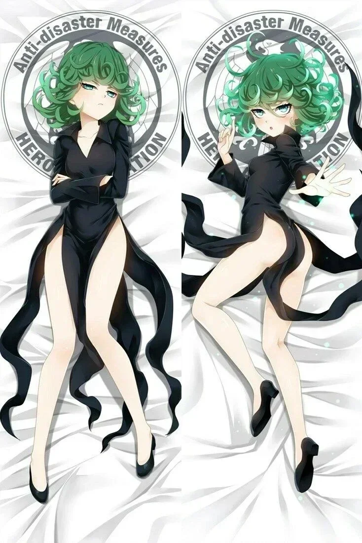 60x180cm Anime One Punch-Man Bare Tatsumaki Dakimakura Pillow Case Hugging Body Waifu Saitama Pillowcase