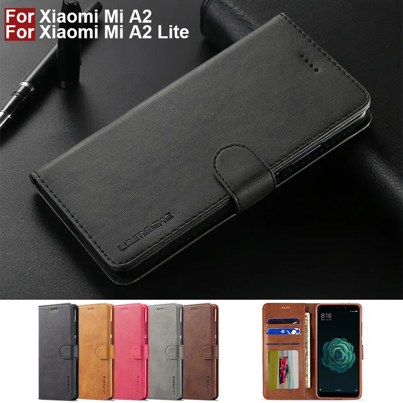 

Xiaomi Mi A2 Lite Case Leather Vintage Phone Cases On Xiaomi Mi A2 Lite Cover Flip Magnetic Wallet Cases For Funda Xiaomi Mi A2