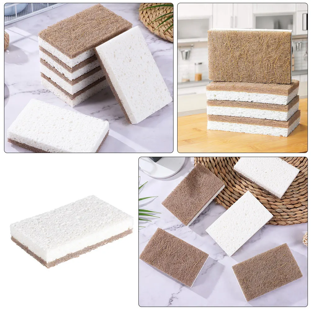 

10Pcs Reusable Kitchen Sponge Dish Cleaning Multi Function Wok Scrubbing Sponges Dish Sponge Cleaning Supplies