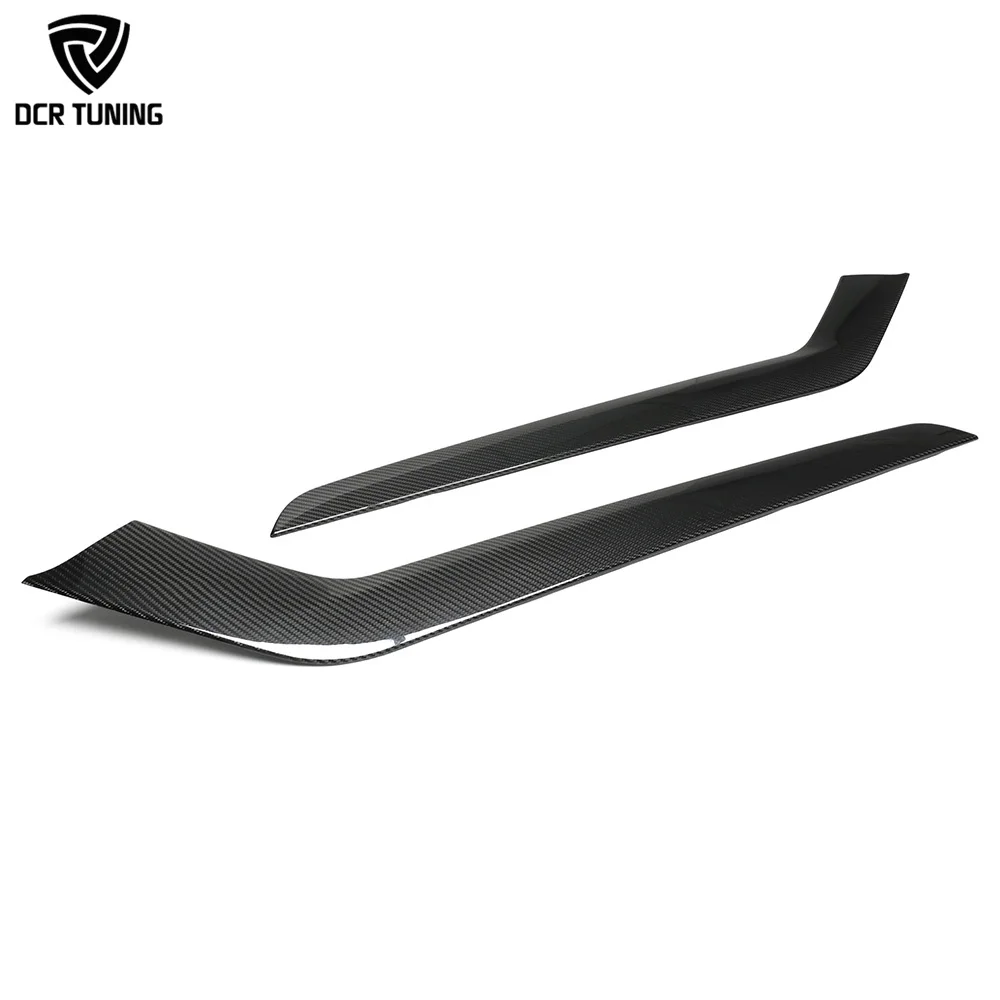 Lightweight Sports Style Dry Carbon Fiber Console Side Panel Cover for Tesla Model Y Juniper 2025+ Model 3 Interior
