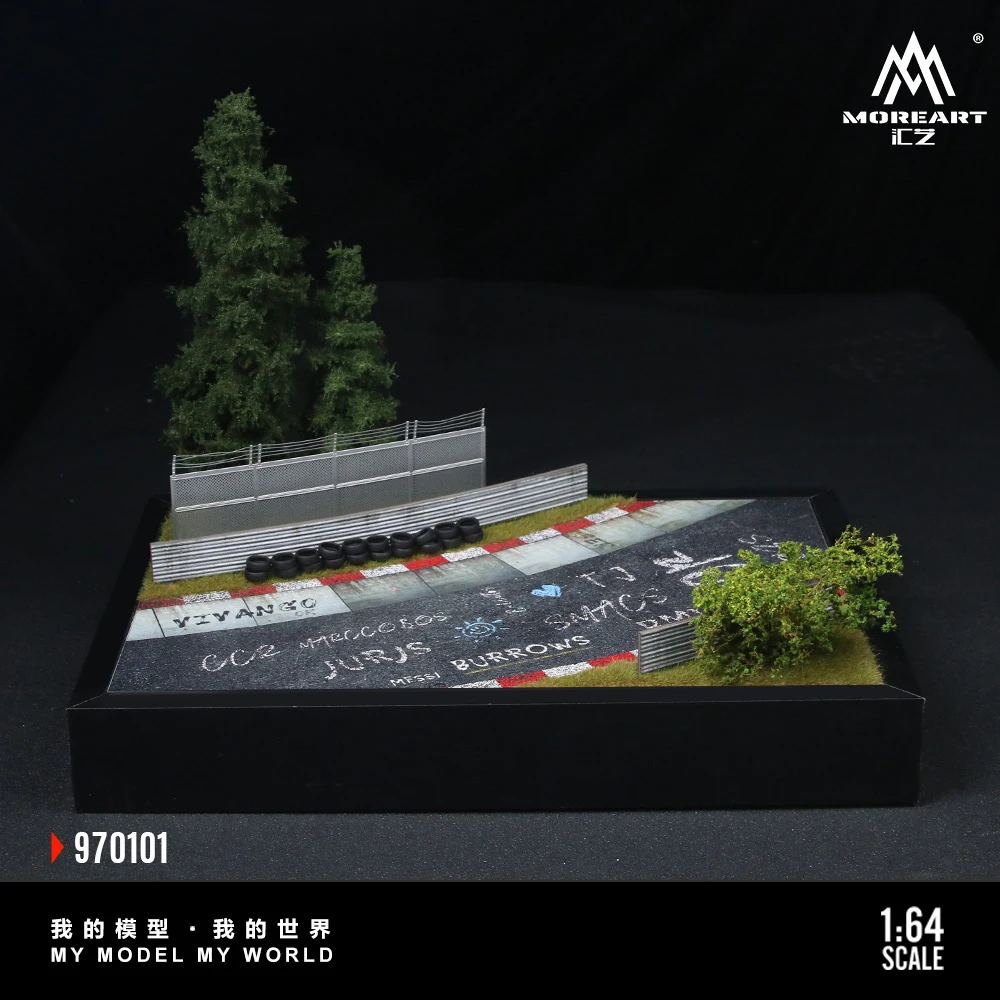 More Art 1:64 Track 01 Scene Model,Parking Lot Diorama For Display&Collection&Gift