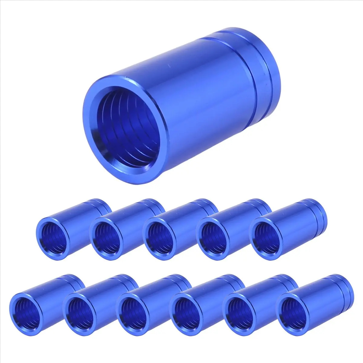 ABME New 12Pcs/Pack Golf Ferrules .370 Aluminum 25mm for Irons Shafts Golf Club Accessories