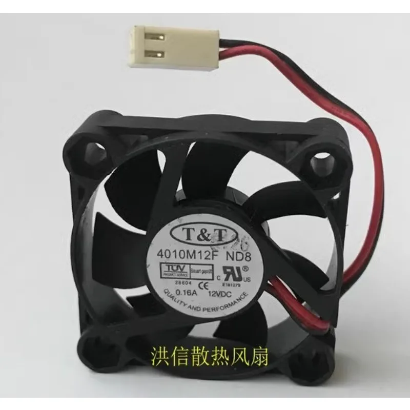 

Original Cooler Fan for T&T 4010M12F ND8 DC12V 0.16A 2-wire Silent Cooling Fan 4010 40*40*10MM