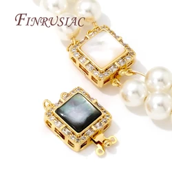 18K Real Gold Plated Box Safety Clasps For Jewelry Connectors For Bracelets Accessories,Jewellery Clasps Findings For DIY