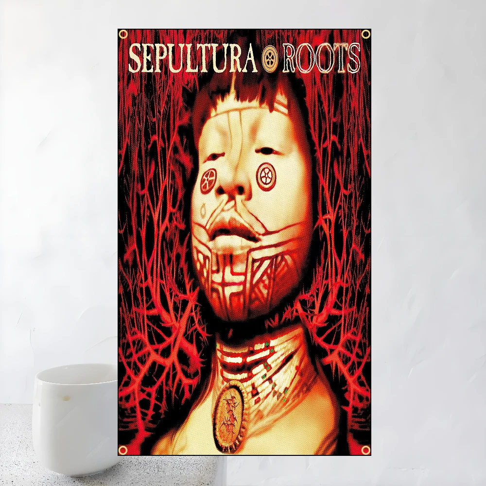 Heavy Metal  s-Sepulturas Band Rap-Metal Music Album Flags Polyester Printed Banner For Home Decoration
