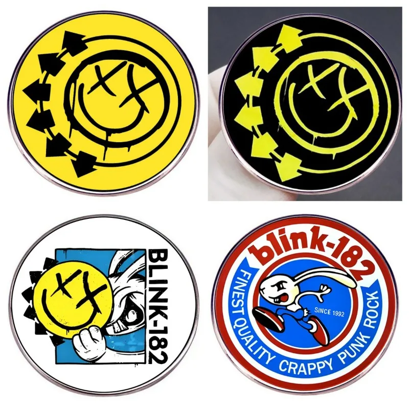Blink Rock Band 182 Punk Music Metal Badge Brooches Personalized Diy Decorative Accessories Pins Such As Clothing Backpacks Hats