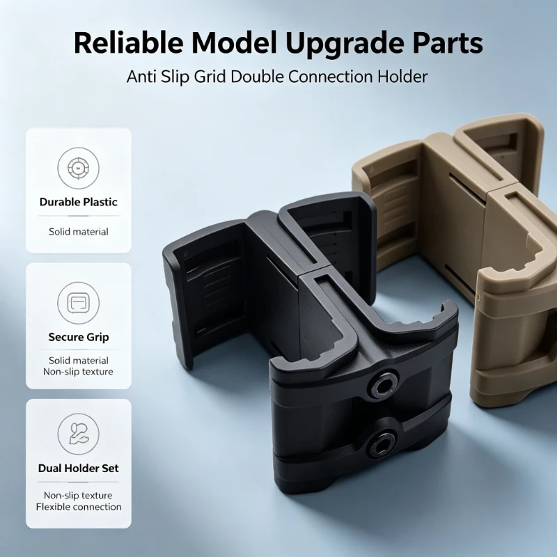 Black Tan Dual Tone Hobby Model Fix Bracket Lightweight Nylon Structure Outdoor Hobby Modification Hardware