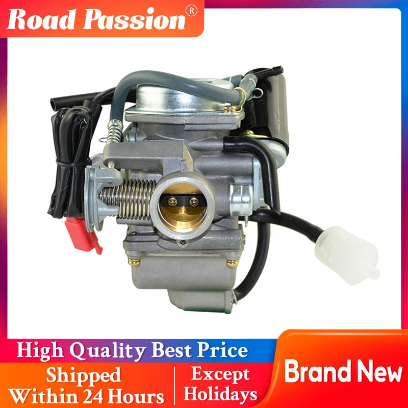 

Road Passion Carburetor Manifold Intake Diameter 24mm For 4-Stroke GY6 125cc 150cc ATV Go Karts Scooter Mopeds QMJ QMI157 QMI152