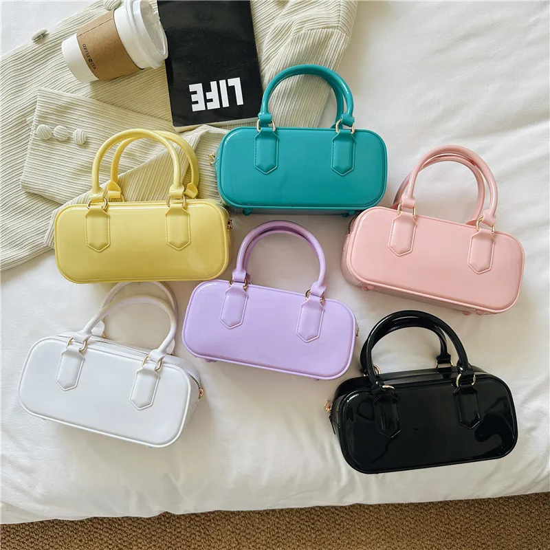

Barbie Jelly Bag Fashionable Versatile Soft Handle Handbag Dirty Resistant and Easy To Wash Summer Crossbody Bag for Women
