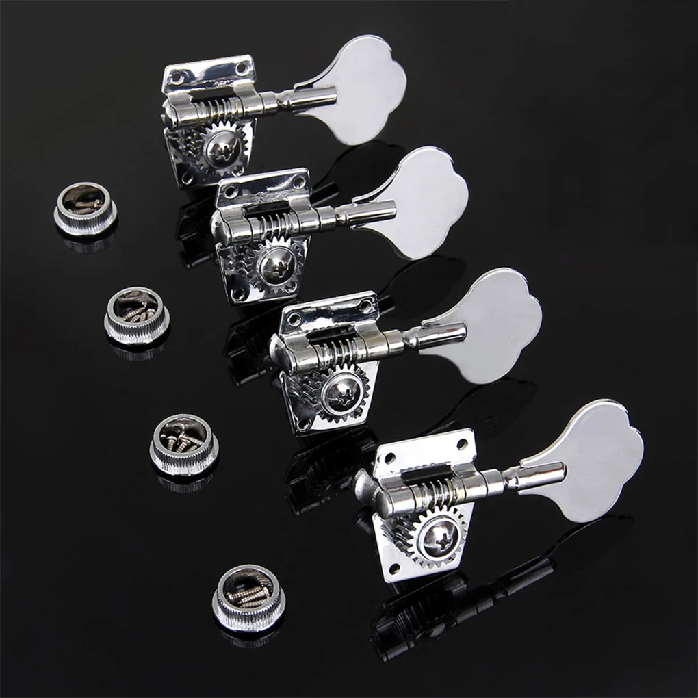 Vintage Jazz Bass Tuning Pegs Open Geared Electric Bass Tuners MetalString Tuner Rustproof Fadeproof Basses Tuners