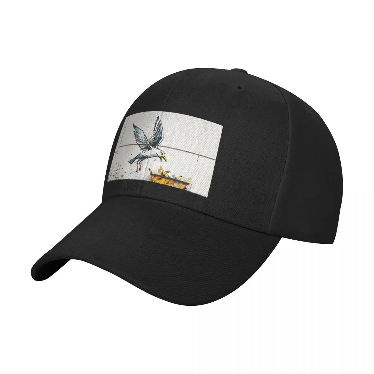 Seagull Stealing Fries - Banksy Baseball Cap Sunhat dad hat Rugby Caps For Women Men's
