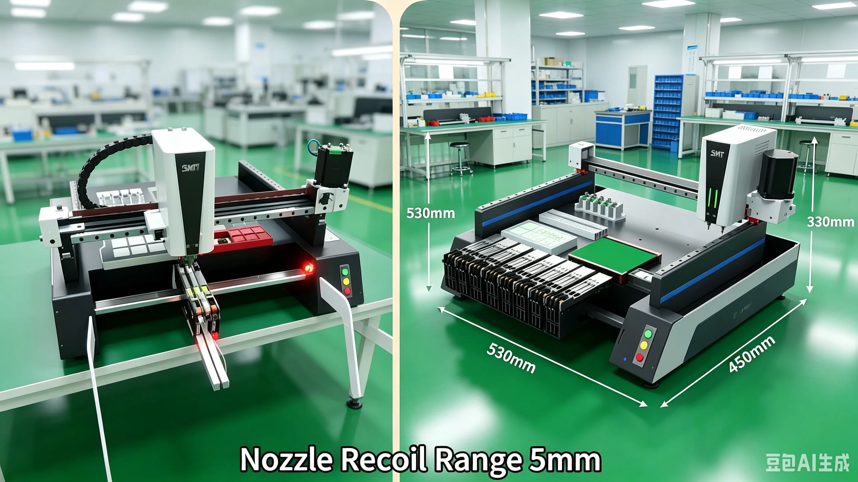 Image of Industrielle visuelle SMT Pick-and-Place-Maschine K1 Pro – Automatische Chip-Bestückungsanlage mit hoher Präzision für SMD- und BGA-Komponenten – EU-Lagerbestand