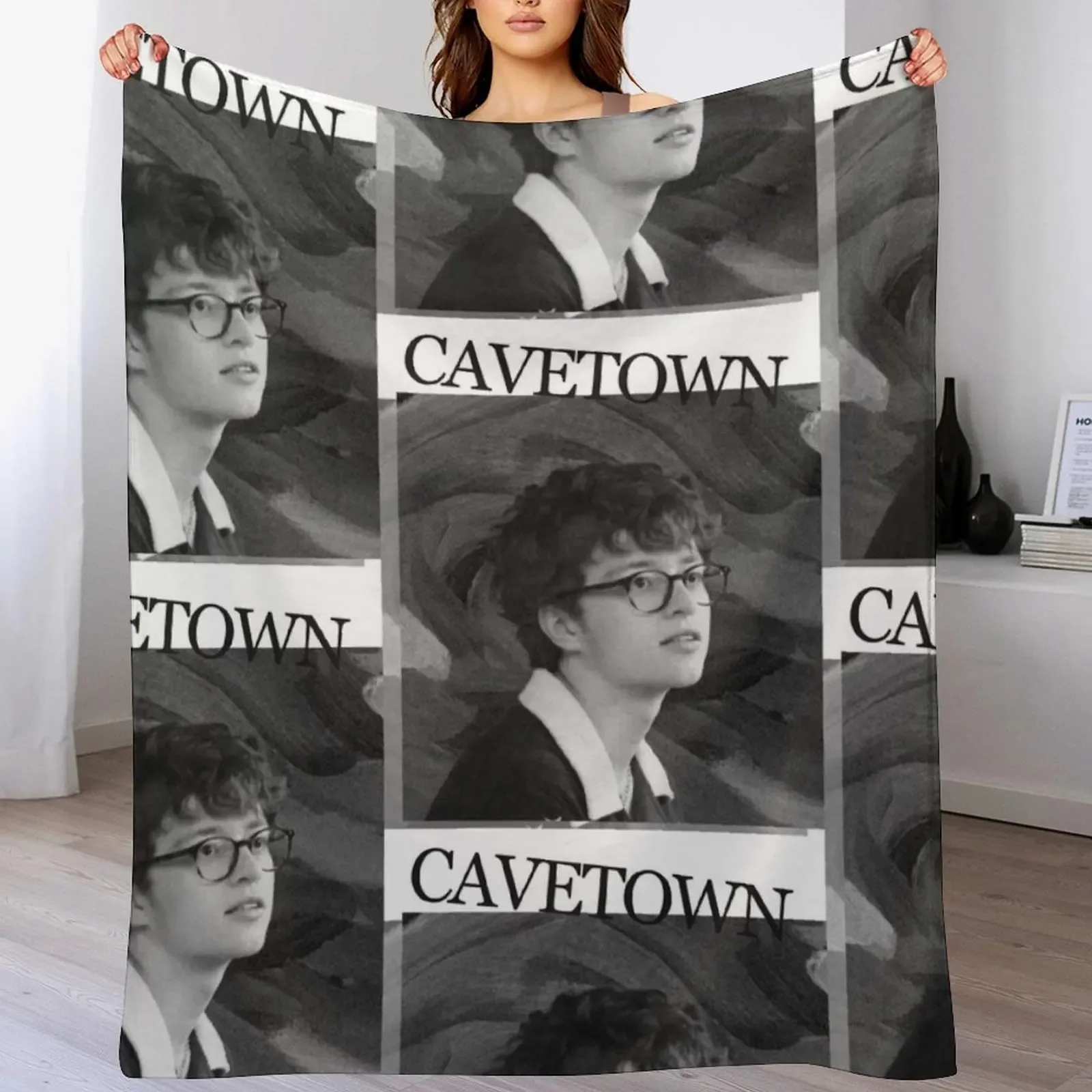 

Cavetown Noir Throw Blanket Comforter Summer Luxury Designer Picnic Blankets