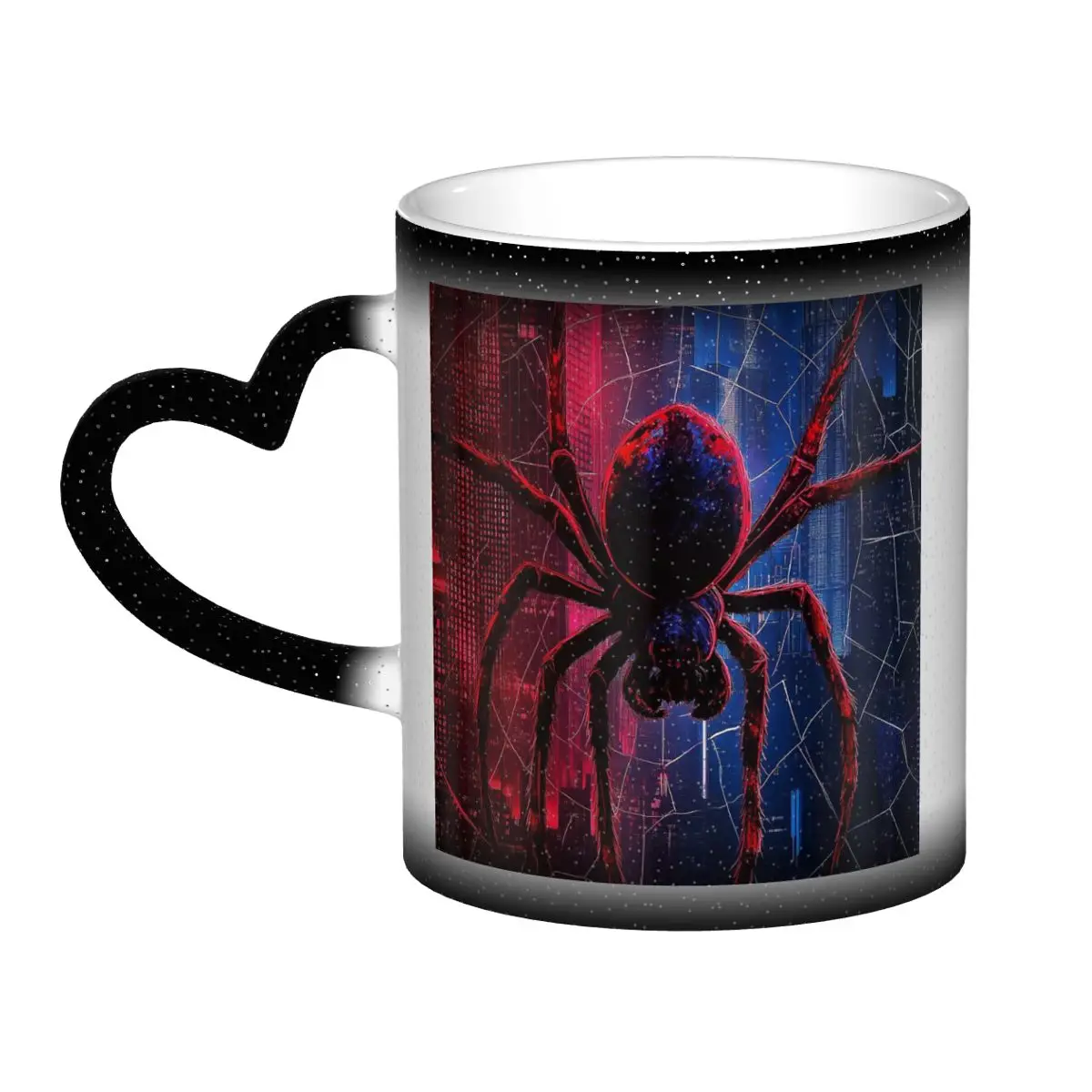 Spider And Web Mug Funny Ceramic Coffee Cups Tea Mugs Milk Cup Drinkware Gifts for Woman Man