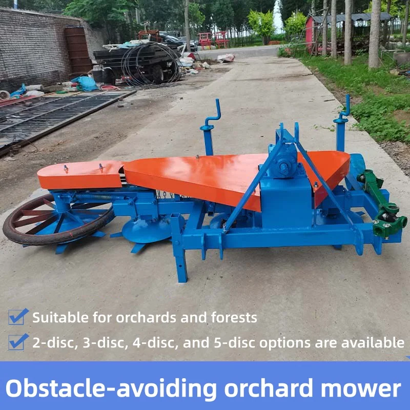 Heavy Duty Tractor Mounted Disc Mower PTO Transmission Rotary Disc Grass Mower Anti-Wrap Blade Design (Customized)