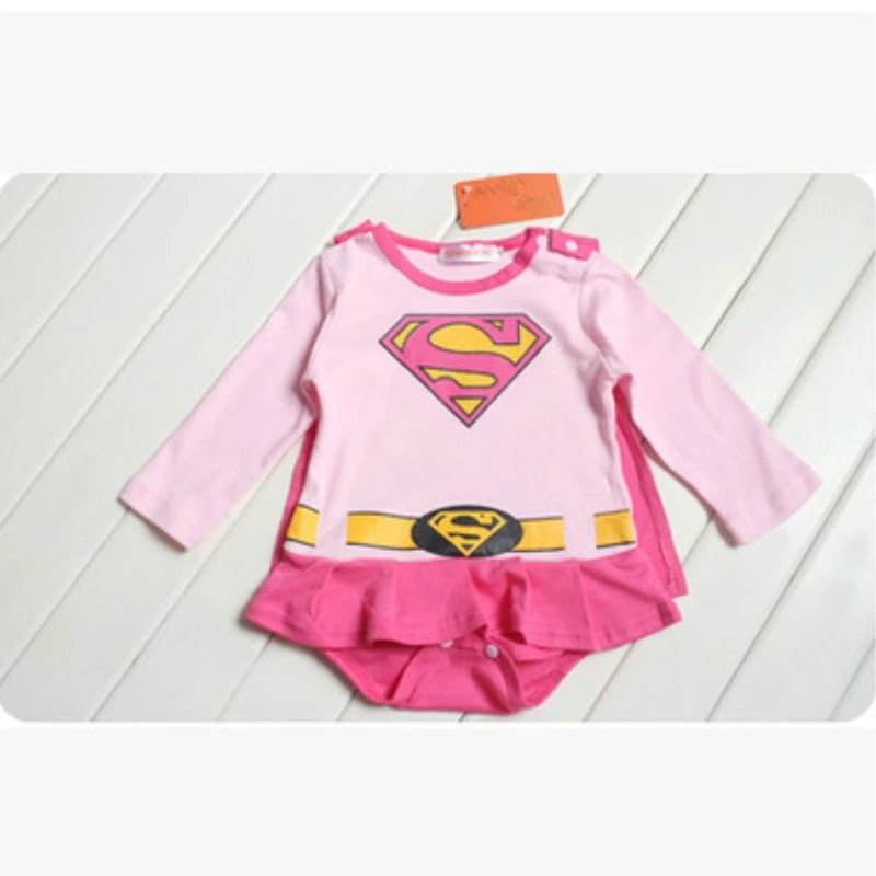 Marvel Super Helden Serie 0-2 Jaar Oude Mannen En Vrouwen Super Cool Lange Mouw Korte Mouw Baby Pak Jumpsuit Kleding Met Cape