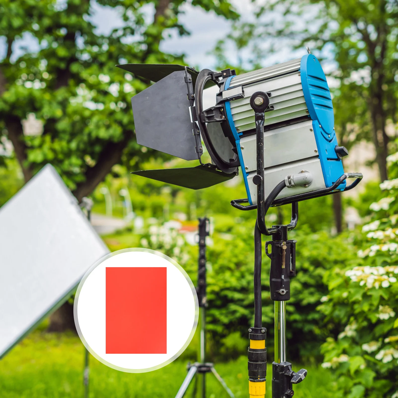 

10Pcs Red Gel Filter High Light Transmission Color Film Sheets for Photography Video Lighting Effects Color Correction