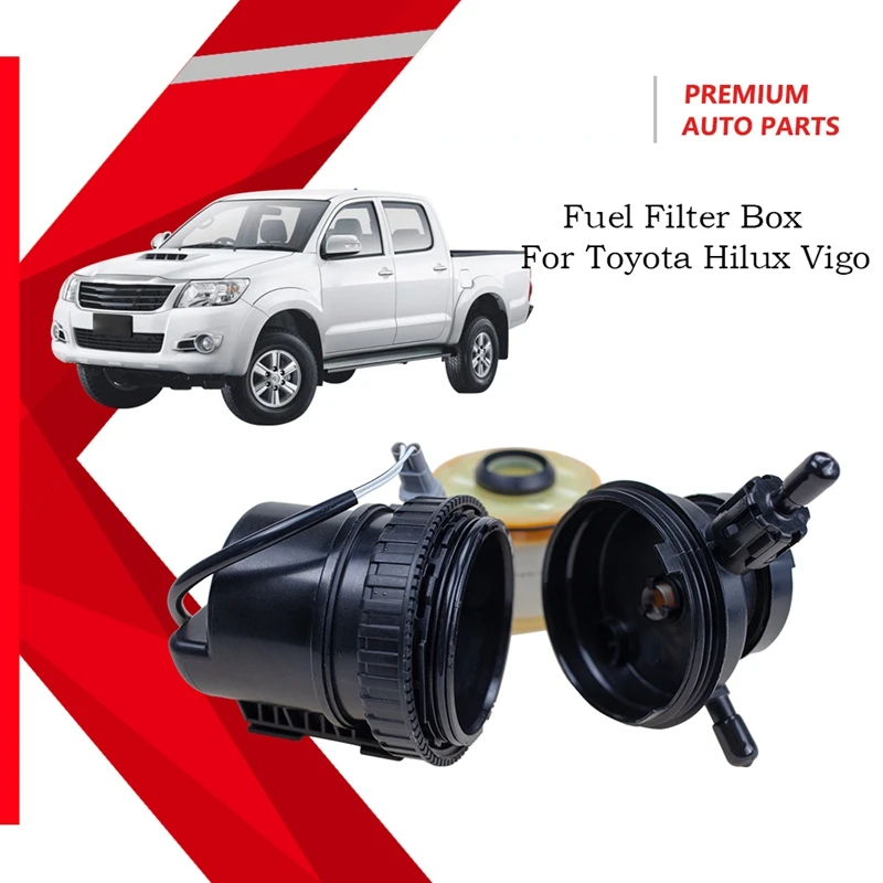 Car Fuel Filter Box With Filter 23300-0L041 23300-0L042 For Toyota Hilux Vigo