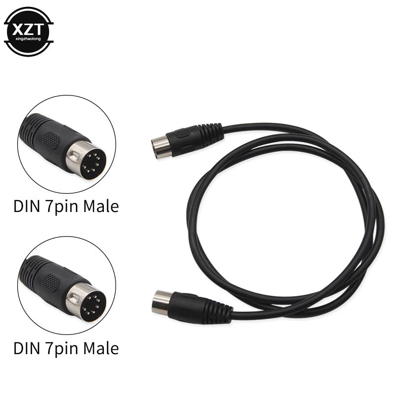

7 Pin Din Midi Cable 7PIN DIN plug Male to Male Professional Premium Controller Interface Cable line 7 pin to 7 pin 1M 1.5M 3M