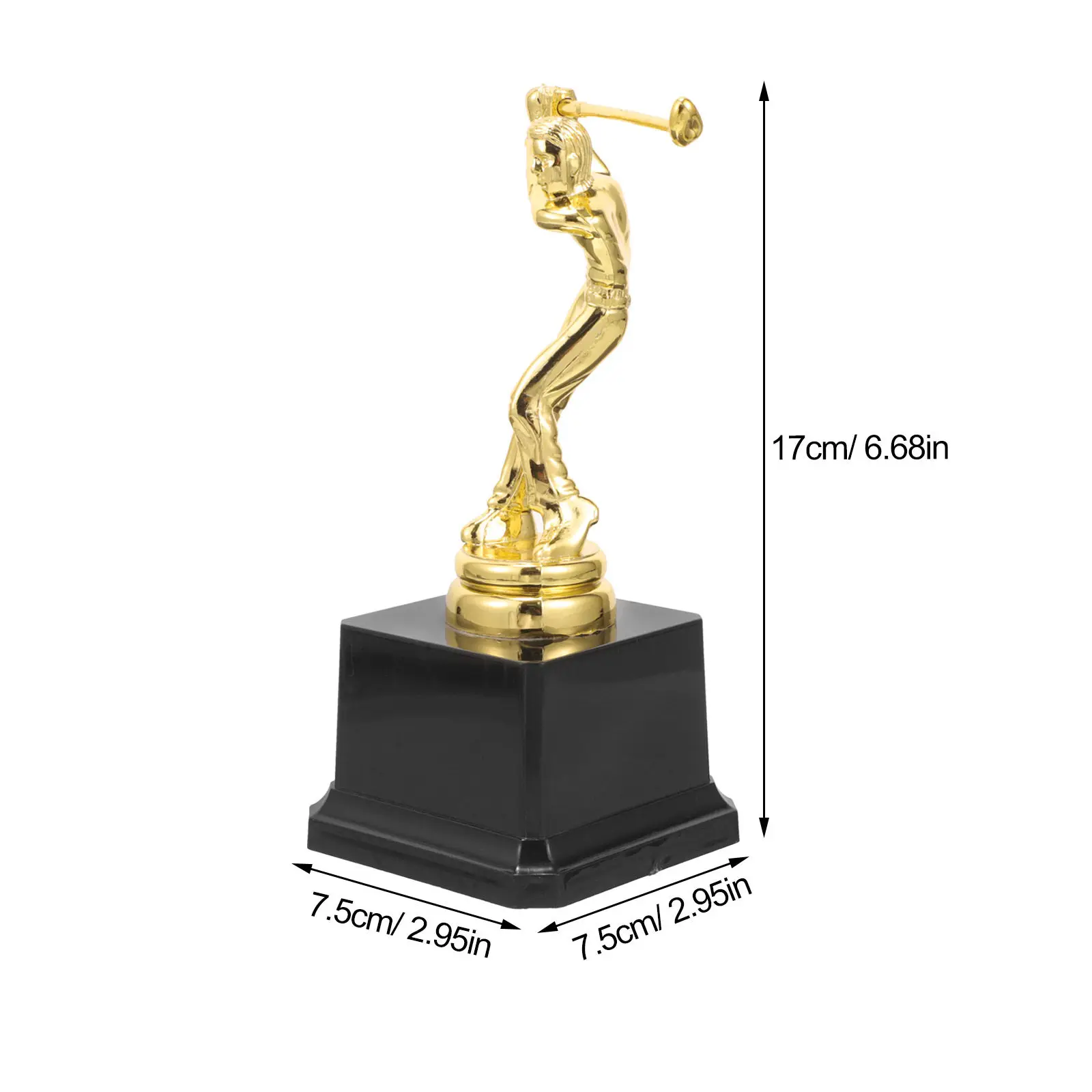 Golfing Trophy Exquisite Creative Decorative Trophy Cup for Kindergarten Competition Award Sports Decor
