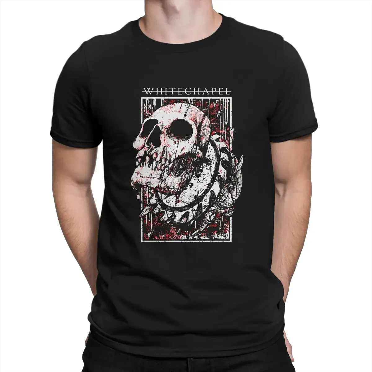 Hot Sale T-shirt For Adult Whitechapel Skull Special TShirt Lorna Shore Leisure T Shirt  harajuku  men clothing